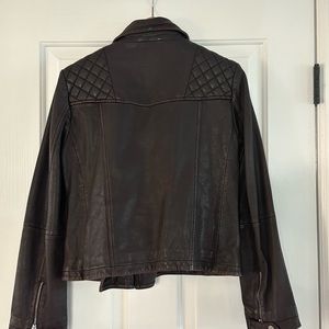Brand new incredible Allsaints brown leather jacket